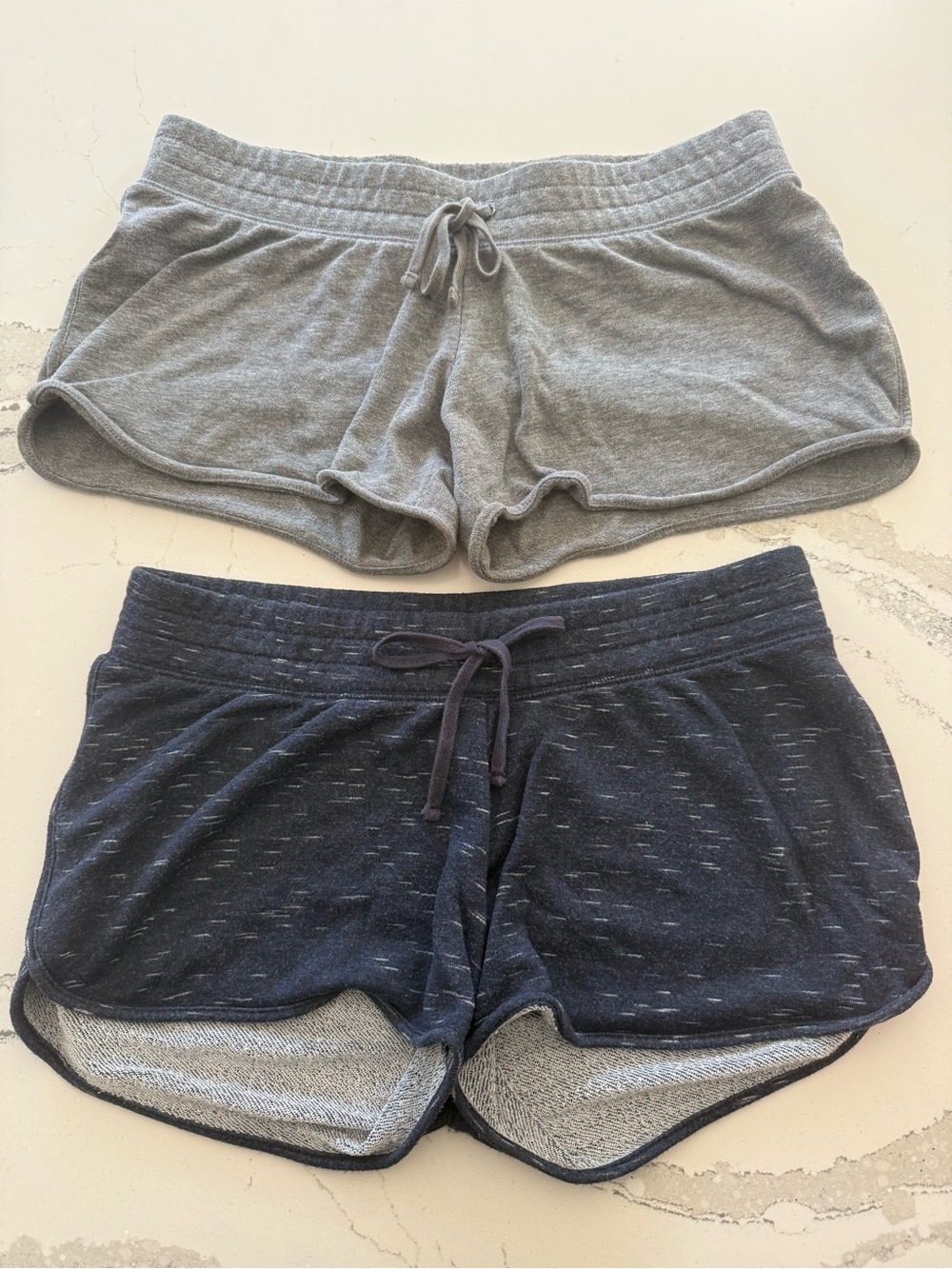 Motherhood Maternity Gray & Navy Twin-Pack Athletic Lounge Shorts